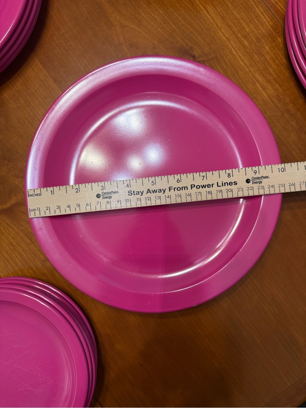 Vintage Texas Ware Raspberry Pink dinner plates
